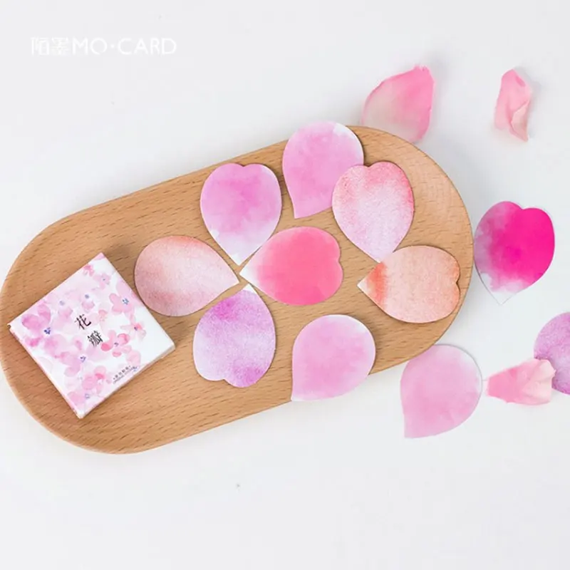 45 шт./кор. Kawaii розовые лепестки бумажная наклейка украшение DIY Дневник