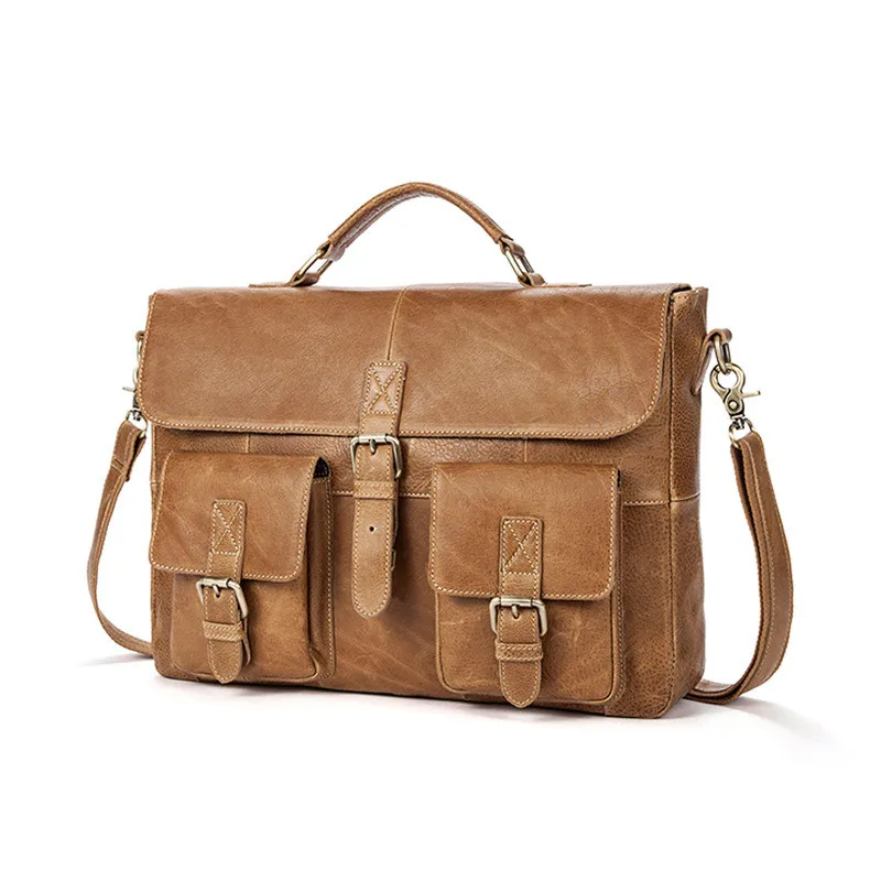 Dermal male bag Europe and the United States casual retro head layer cowhide man single shoulder slant handbag | Багаж и сумки