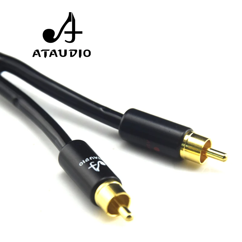 ATAUDIO Hifi стерео 3 5 мм к 2rca кабелю высокое качество 6N OFC Джек 2 RCA Штекерный кабель|2 rca