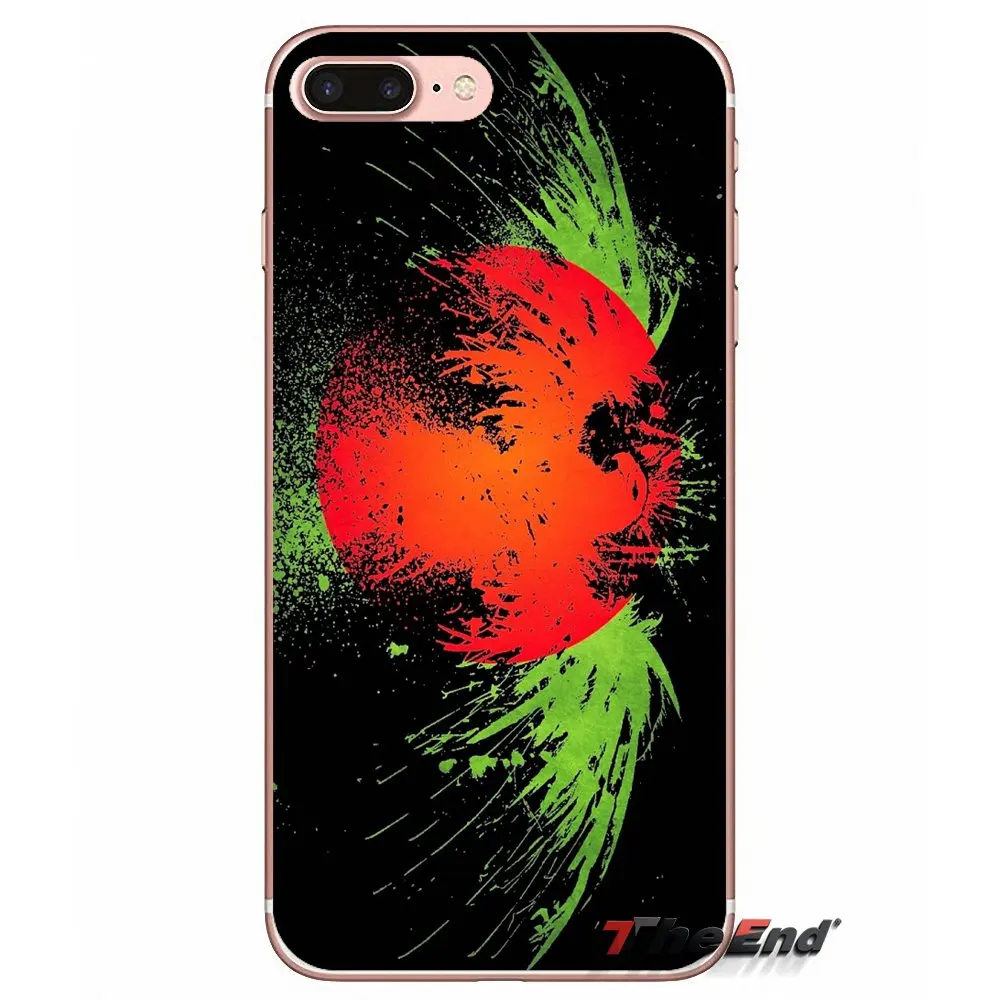 Для iPhone X 4 4S 5 5S 5C SE 6 6S 7 8 Plus Samsung Galaxy J1 J3 J5 J7 A3 A5 2016 2017 BD Бангладеш флаг баннер чехол|case