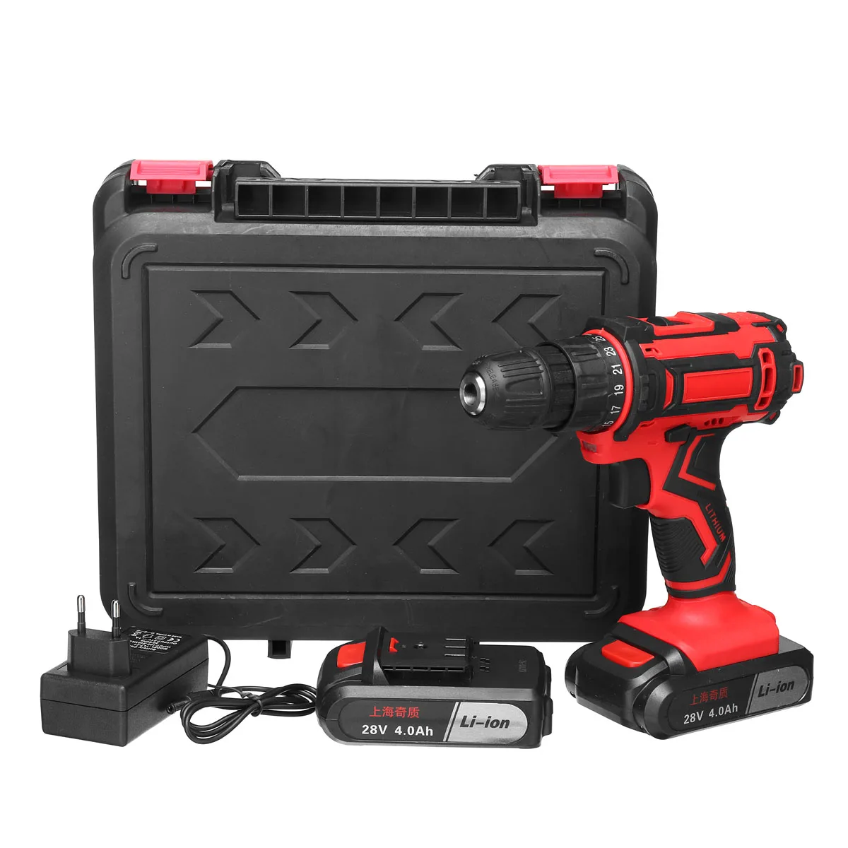 

28V Cordless Electric Drill Screwdriver Mini Wireless Electric Power Driver Home Woodworking Lithium-Ion Battery Power Tools