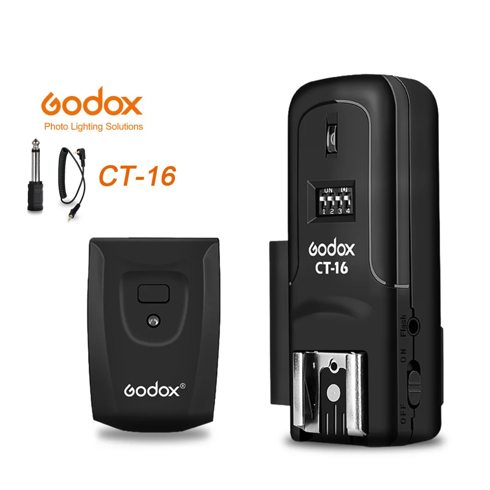 Kits 1 Godox CT-16 16 каналов беспроводной Радио вспышка триггер передатчик+ приемник набор для Canon Nikon Olympus Pentax студийная вспышка - Цвет: Kits 1