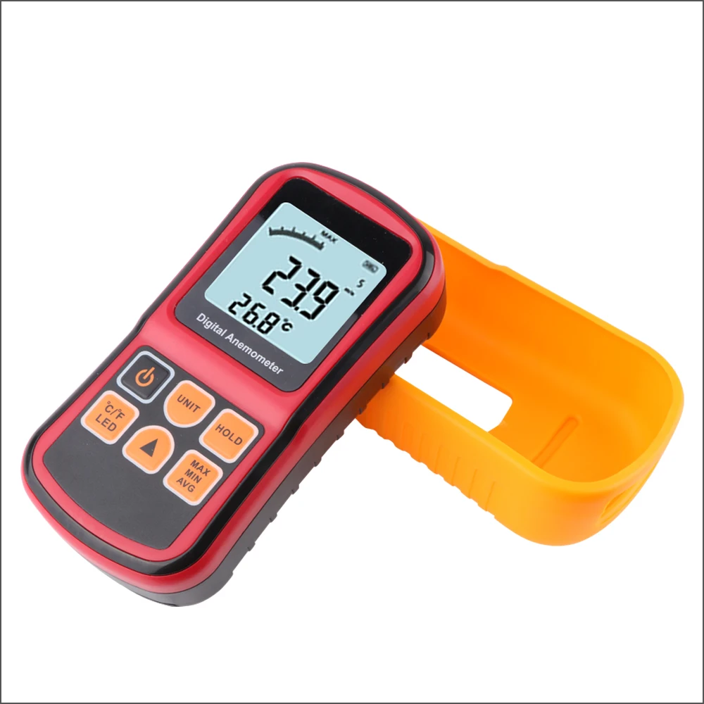 Цифровой анемометр RZ Anemometro с ЖК-дисплеем ручной ветромер измеритель скорости