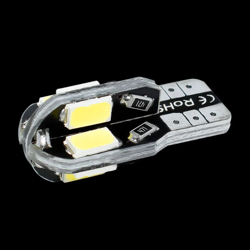 500 шт. Оптовая Продажа T10 8 SMD 5630 Светодиодная CAN шина без ошибок автомобильная