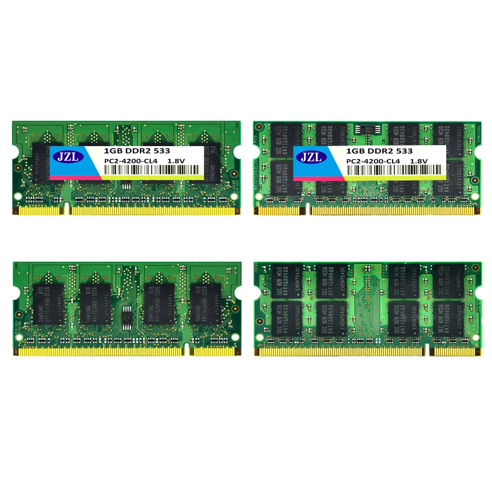 JZL оперативная память для ноутбука SODIMM PC2 4200 DDR2 533 МГц 200PIN 1 ГБ/PC2 DDR 2 200 PIN 8 в CL4 SD