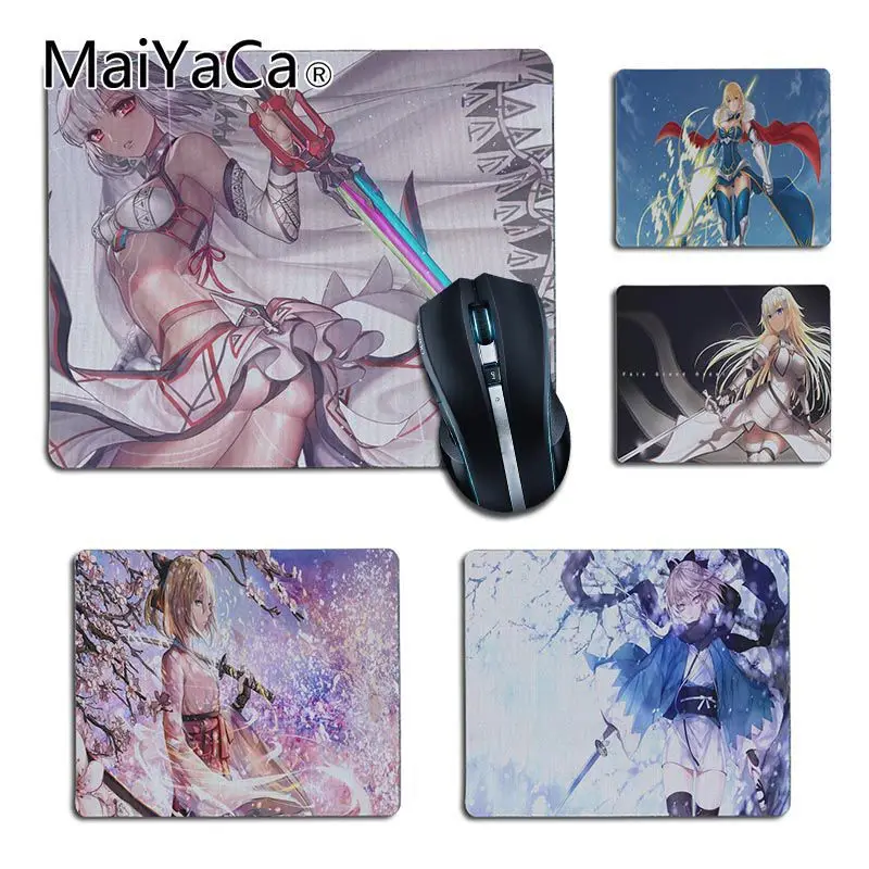 

MaiYaCa Non Slip PC Fate Series Grand Order girl Anime Unique Desktop Pad Game Mousepad 2018 Hot Professional Gamer Mouse pad
