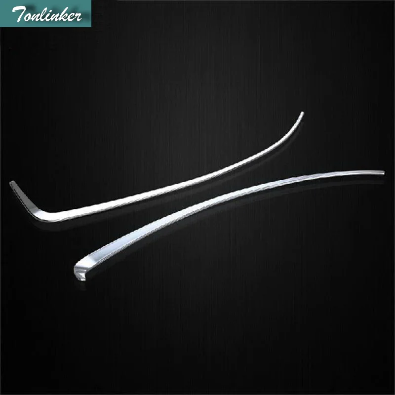 Tonlinker 2 PCS DIY NEW ABS Chrome The Big Lamp Eyeliner Eyebrow Trim Case Stickers for Chevrolet Cruze 2015 Parts Accessories | Автомобили