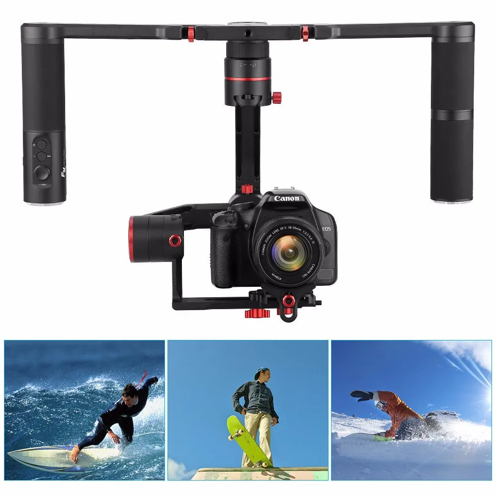 Feiyu Tech a2000 3 осевой карданный стабилизатор для Canon 5D серии SONY A7 a6500 Panasonic GH4/GH5 двойная