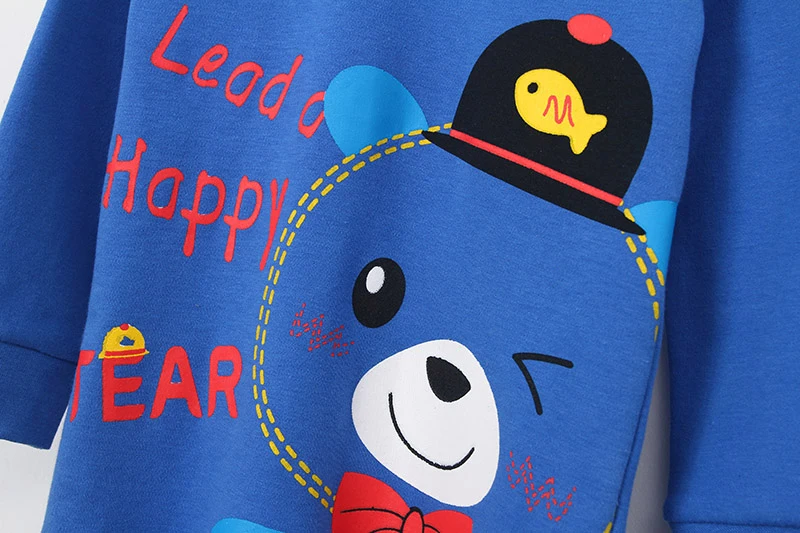 Детская одежда на осень и зиму комплекты одежды для мальчиков мод Медведь узор