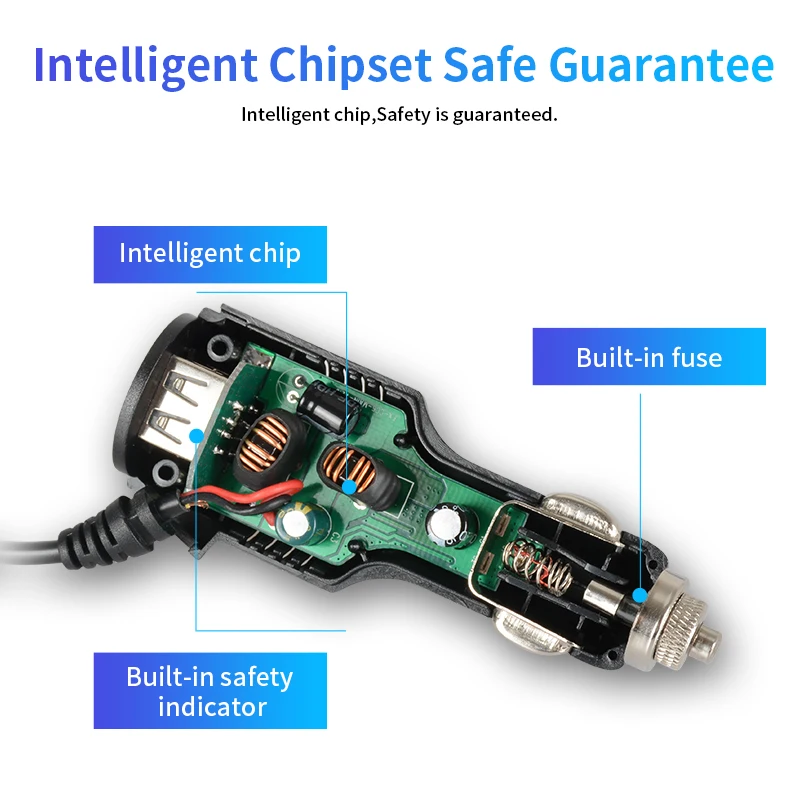 Двойной слот для mini USB port mirror DVR автомобильное зарядное устройство 12-36 в источник