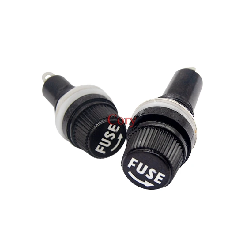 5pcs 5*20mm 6*30mm glass fuse holders 5x20 6x30 10A 250V insurance tube socket for Panel Mount Fuse Holder CZYC | Обустройство дома