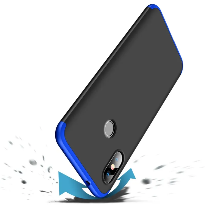 Xiaomi Mi A2 Lite чехол Redmi 6 Pro 360 полная защита ударопрочный Жесткий Тонкий для Чехлы Coque |