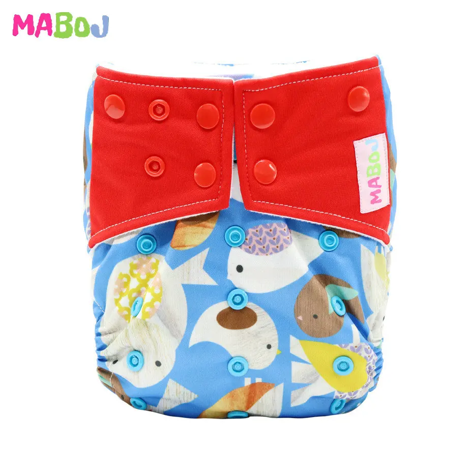PD2-2-11 MABOJ тканевые подгузники детские карманные тканевые подгузники один размер Многоразовые моющиеся Подгузники Детские многоразовые подгузники покрытие из водонепроницаемой ткани - Цвет: PD2-2-11