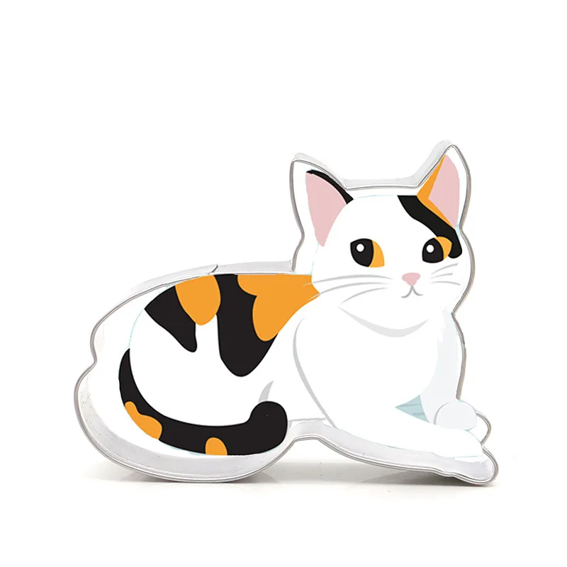 4 шт./компл. из нержавеющей стали мультфильм кошка Kitty Форма DIY формы для печенья и
