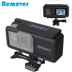 Внешний аккумулятор 2300 мАч с чехлом для камеры, корпус, корпус, Type-C, боковой внешний аккумулятор, рамка, держатель для GoPro Hero 567, черный