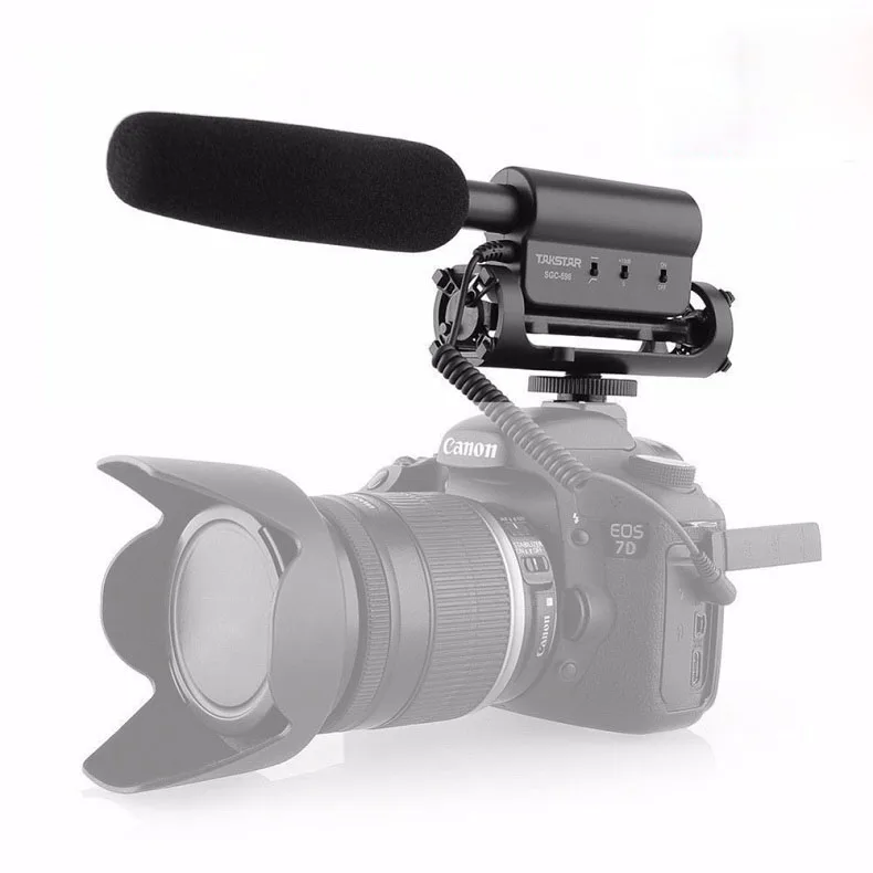 Takstar SGC-598 видеомикрофон для камеры интервью видеозапись Vlog Mic DSLR Nikon Canon