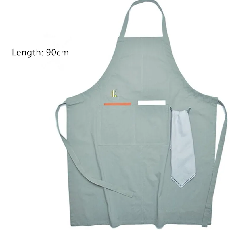 Длинный хлопковый фартук для бармена 6 цветов|Фартуки| |