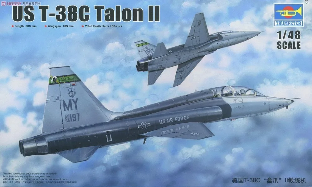 

02876 1:48 American T-38C "bird claw" Trainer Assembly model