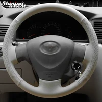 beige leather car steering wheel cover for toyota corolla 2009 2013 matrix 2009 2010 auris 2007 2009 toyota corolla ex