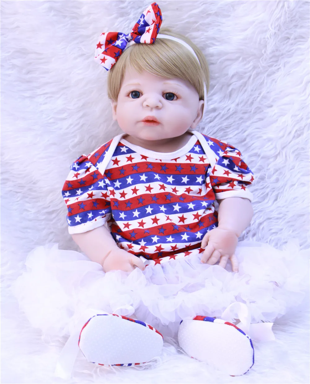 

DollMai bebes reborn girl doll 23" full silicone reborn dolls toys for children gift real alive babies can bathe bonecas reborn