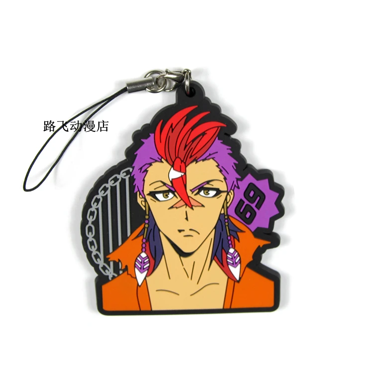 Detentionhouse Nanbaka фигурка аниме модель Nico/Rock/Jyugo/Uno мобильный телефон школьная сумка резиновый брелок Подвеска 6 см
