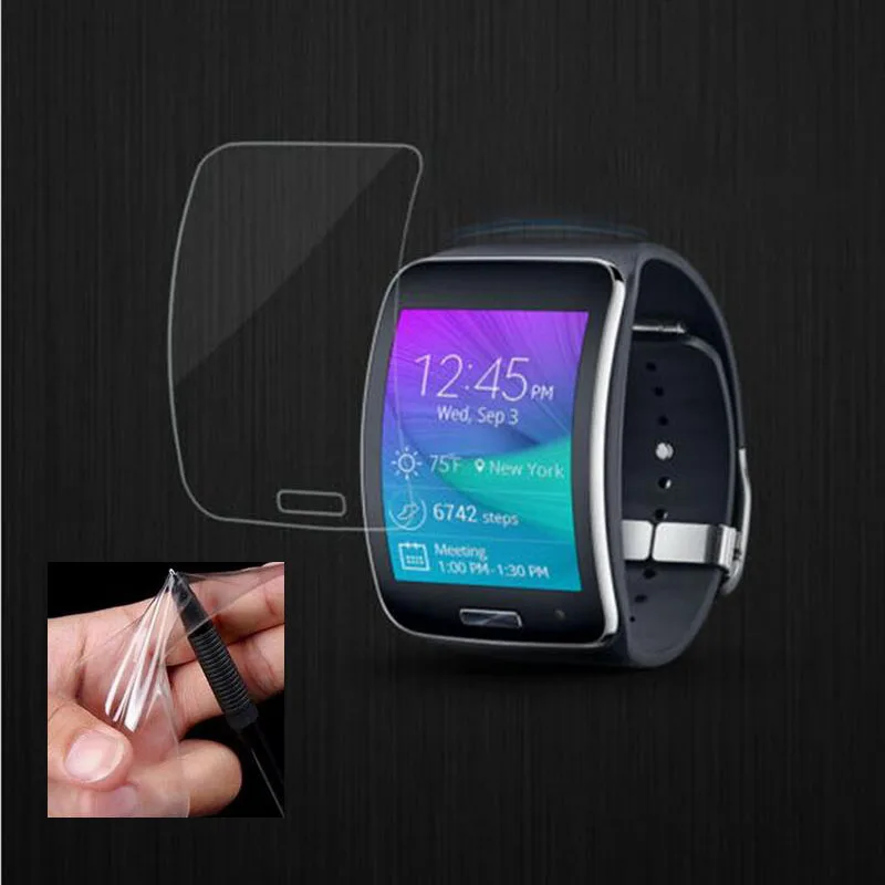 2 шт Анти-шок Мягкий ТПУ Ультра HD прозрачная защитная пленка для Samsung Galaxy Gear S R750