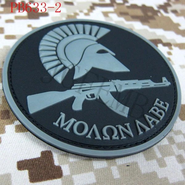 Spartan Калашников военный тактический боевой 3D ПВХ патч значки