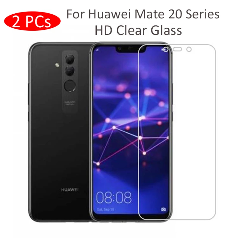 Шт. 2 шт. Защитное стекло для huawei mate 20 lite Pro X защита экрана закаленное 2.5D 9h |