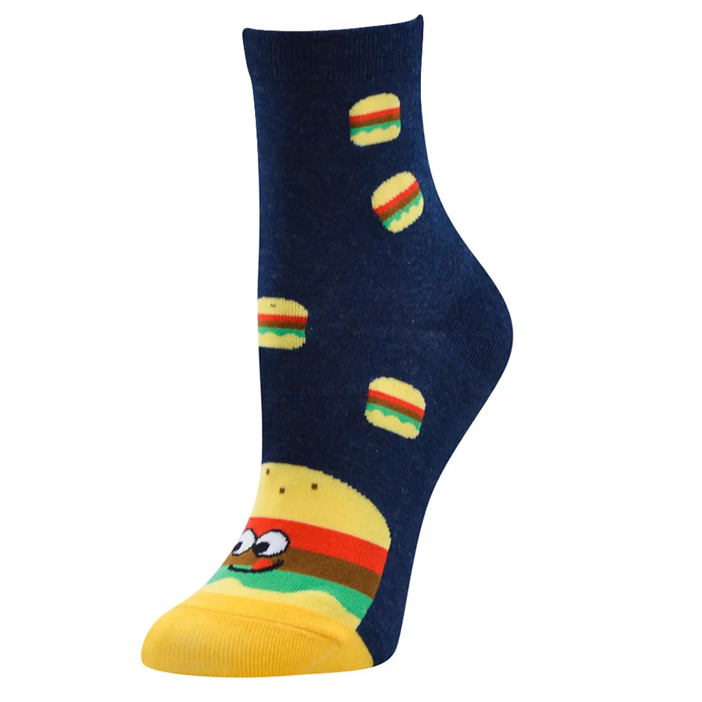 Новинка милые женские носки длиной по щиколотку с изображением кактуса из