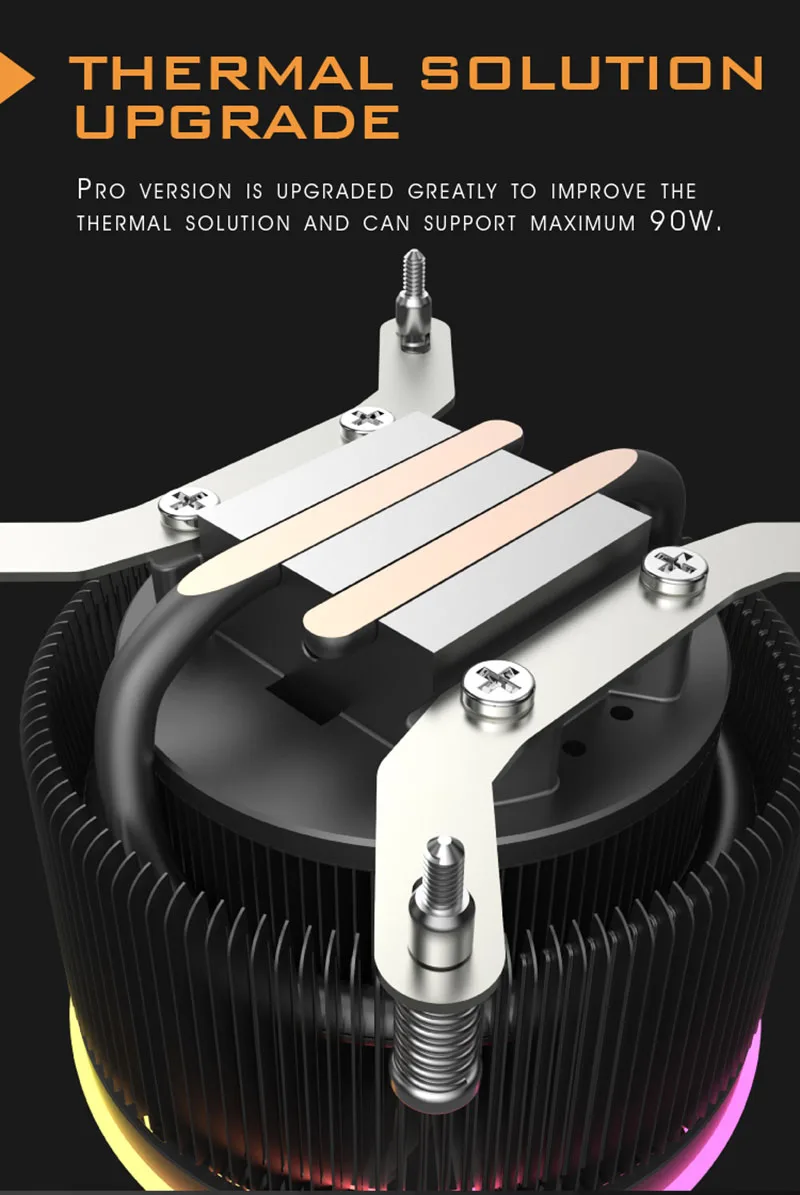 Aigo тени Pro PWM Процессор кулер 5V TDP 280W 4pin светодиодный RGB вентилятор Радиатор материнская плата синхронизации Управление кулер вентилятор охлаждения для intel AM3/AM4