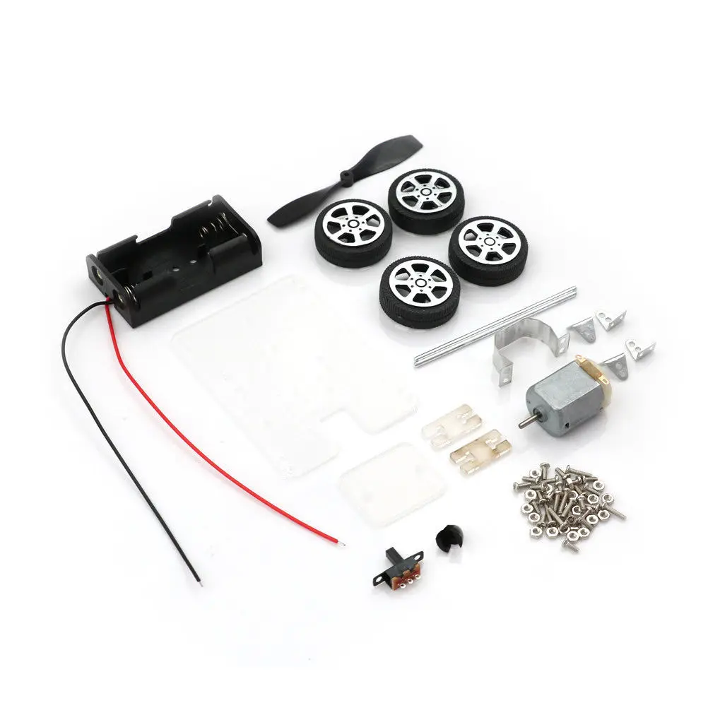 1 Set 130 Brush Motor Robot For Arduino DIY Puzzle Mini Wind Car Child Educational Toy | Игрушки и хобби