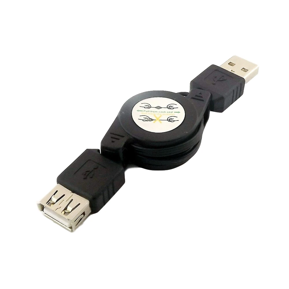 1 шт. USB 2 0 A Male to Female Jack Port Extension выдвижной Соединительный кабель|Кабели передачи