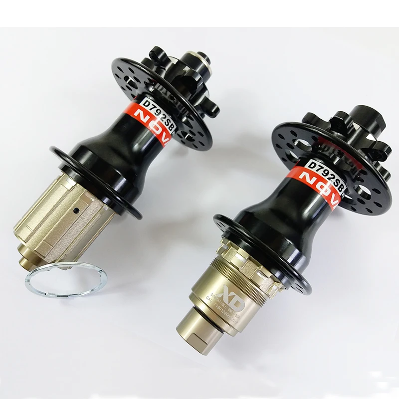 NOVATEC D792SB J hook MTB Задний дисковый концентратор для велосипеда черный красный QR 24H 28H