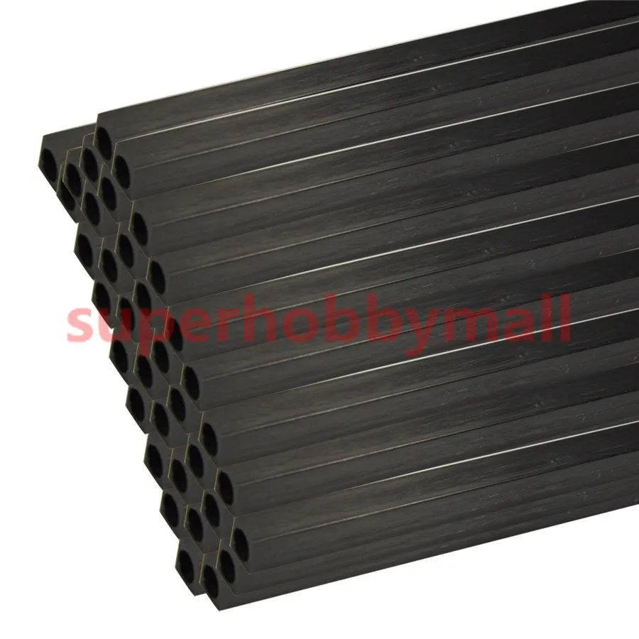 2 шт. квадратные трубки из углеродного волокна диаметром 10 мм и внутренним 500