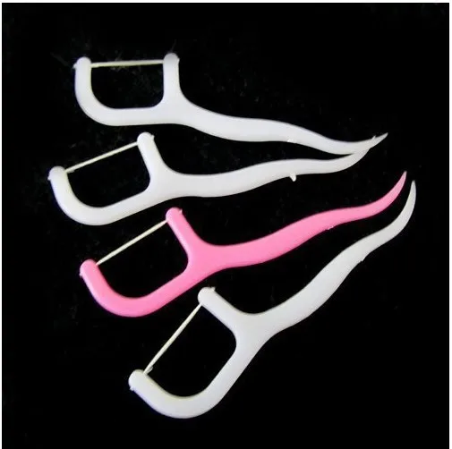 Plastic 25 Pcs Dental Floss Stick Nylon Wire Portable Teeth Care Cleaner Tooth Cleaning Tools For Oral Hygiene