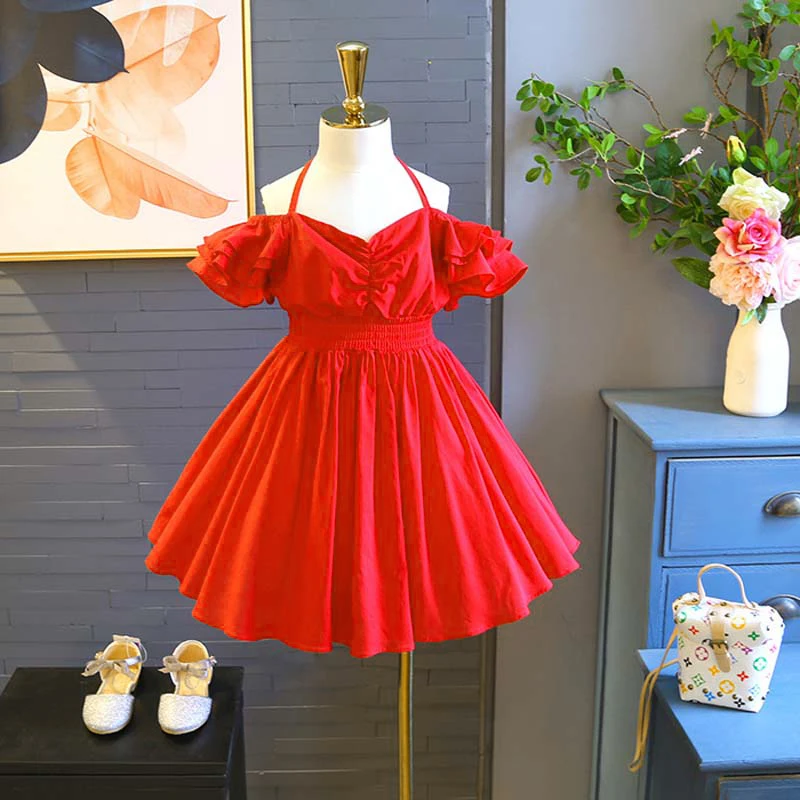 2018 Новое корейское модное темпераментное платье принцессы для девочек