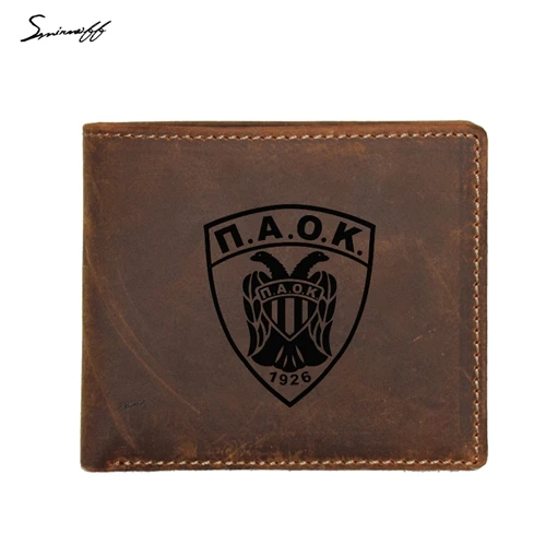 style 3 wallet Мужской кошелек из натуральной кожи с гравировкой логотипа Советского Союза KGB, небольшой кошелек с карманом для монет, Винтажный Мужской кошелек - Цвет: style 3 wallet
