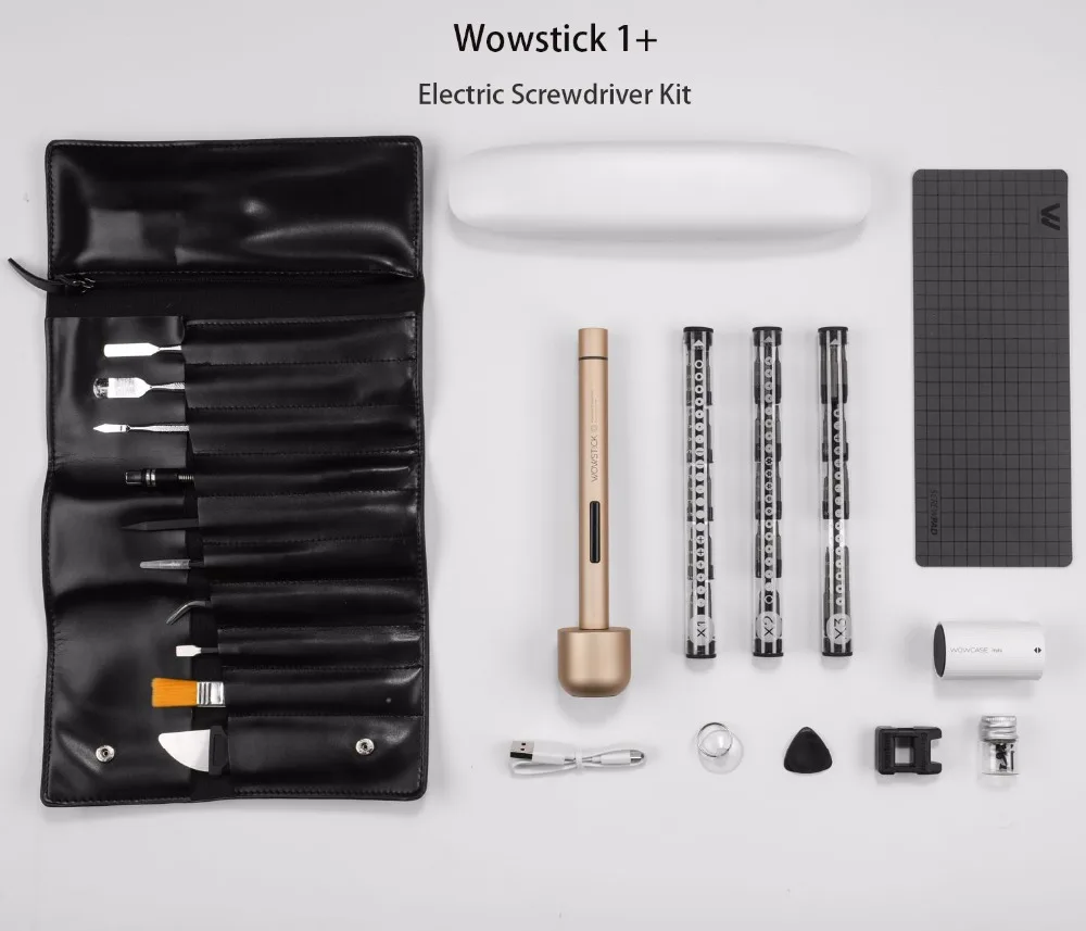 Xiaomi Mijia Wowstick 1+ прецизионный электрический комплект отверток заряжаемый набор инструментов для ремонта DIY с кожаной сумкой для телефона компьютера
