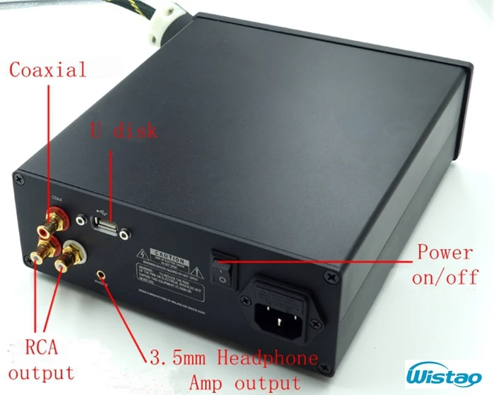 HIFI цифровой проигрыватель Проигрыватель аппаратное декодирование ESS главный чип AK4495 Поддерживает WAV APE FLAC MP3 192 K/24 bit черный
