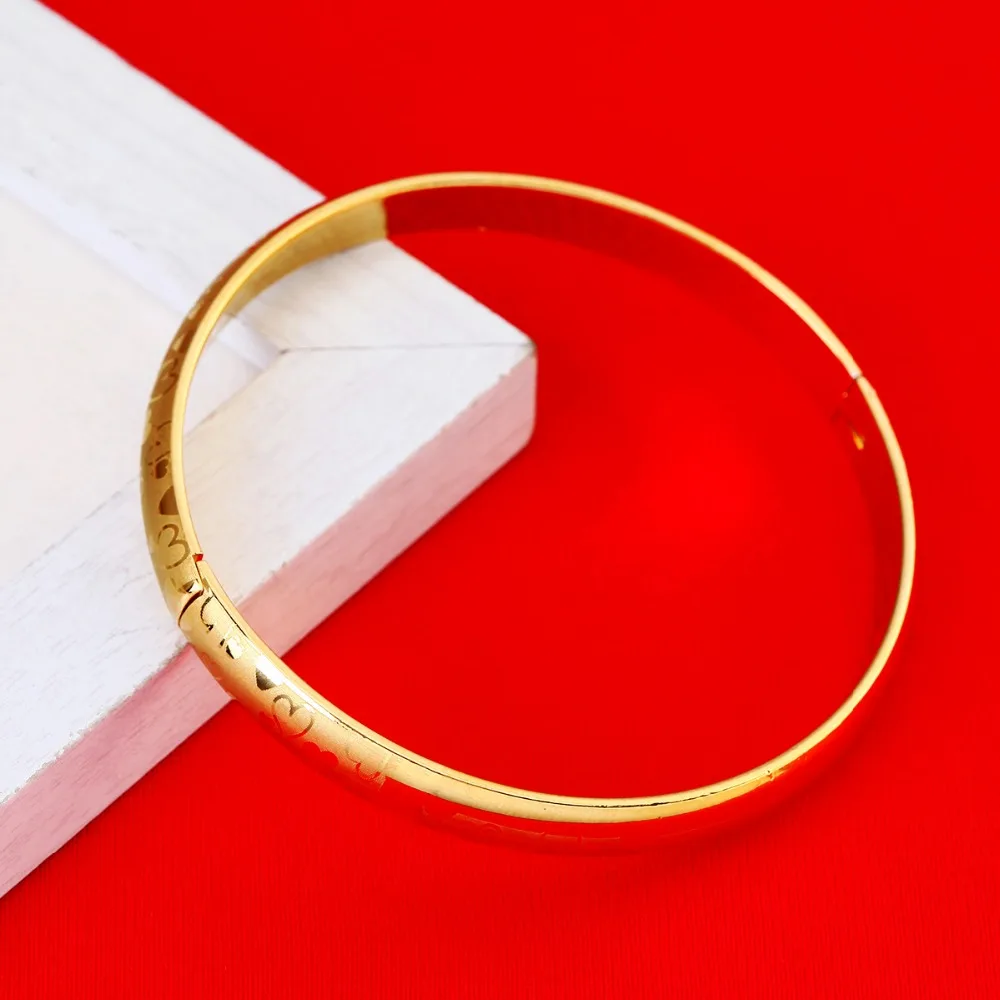 Новый любовь Золотой шарм в форме сердца браслет для женщин Винтажный