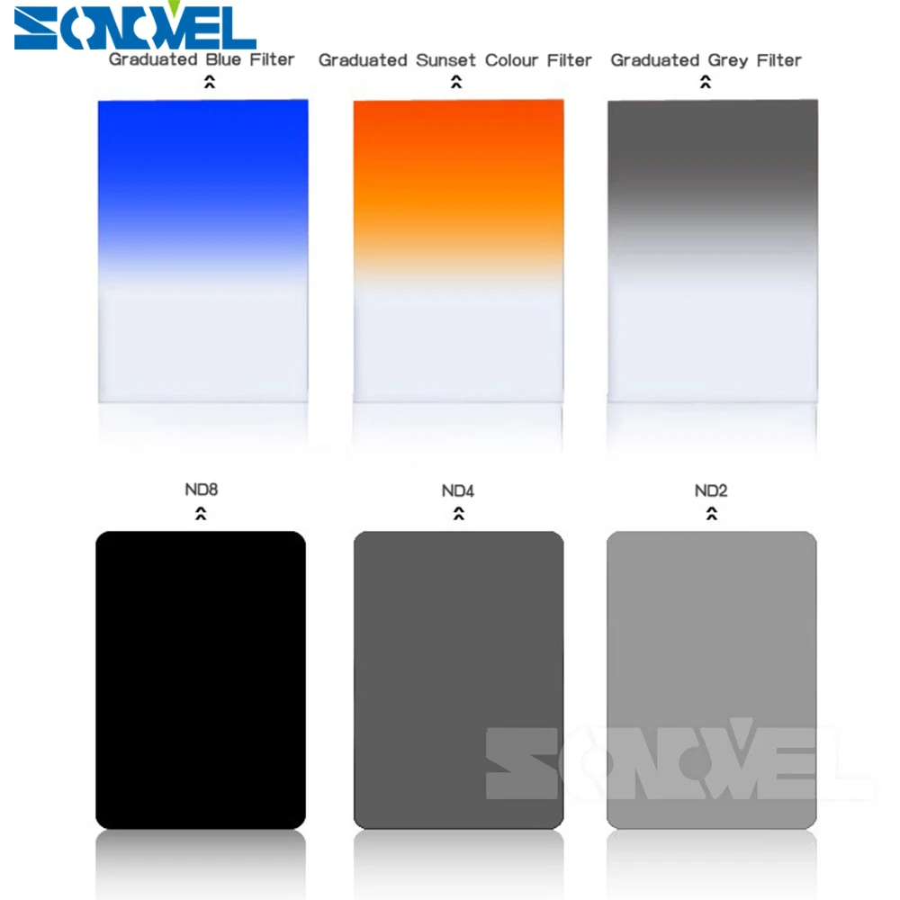 

11 in 1 Graduated Blue Grey Filter Kit + 82mm Ring adapter + Filter Holder + Wide-Angle Holder + ND2 ND4 ND8 For Cokin p series