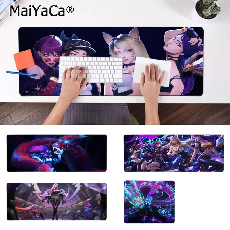 Maiyaca дизайн Лига Легенд KDA прочный резиновый коврик для мыши прочный Настольный коврик для мыши