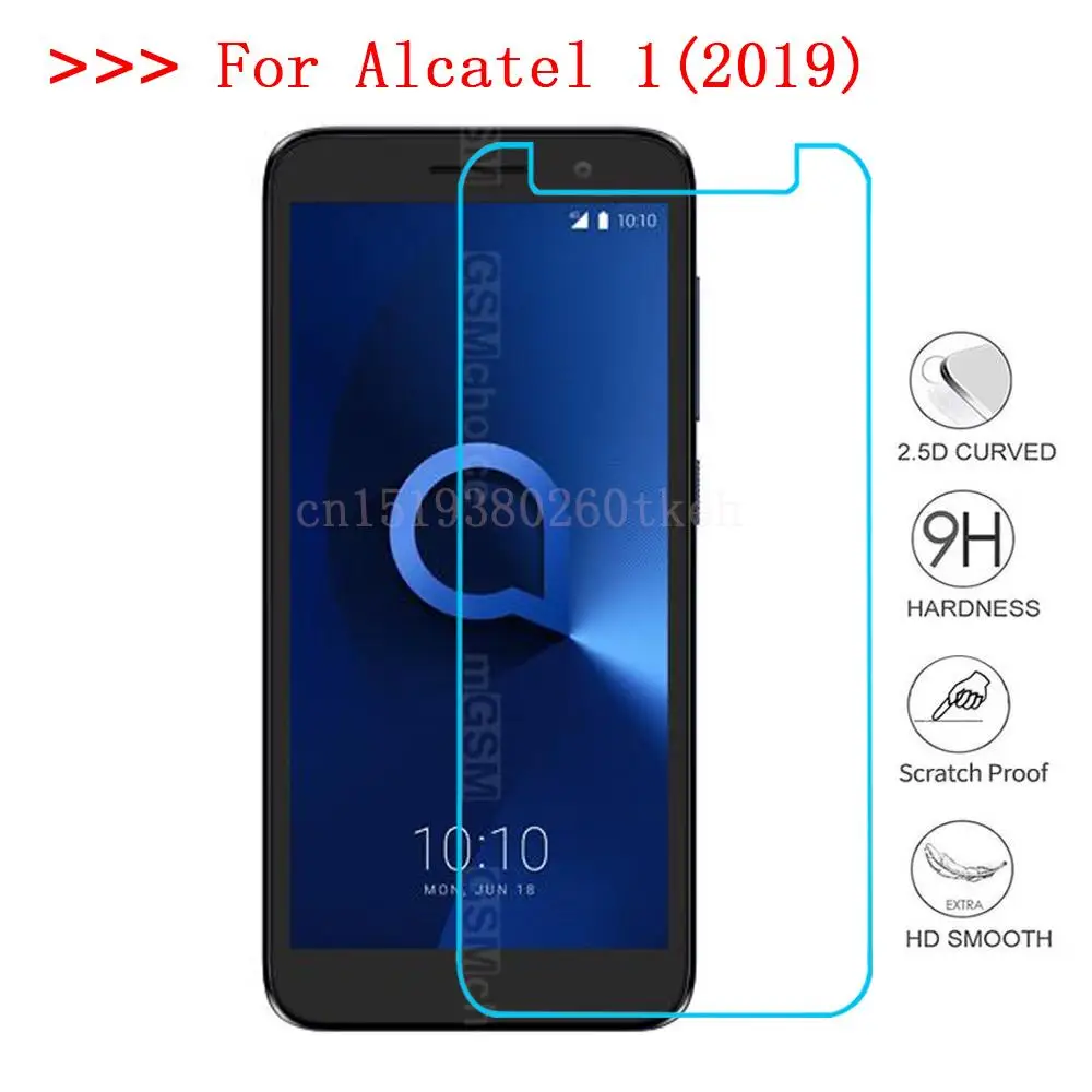 

9H HD Tempered Glass For Alcatel 1 2019 Screen Protector Explosion-proof Front Films For Alcatel 1(2019)