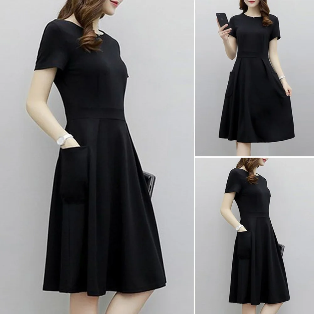 Женское платье вечернее летнее до колена элегантное вечерние повседневное