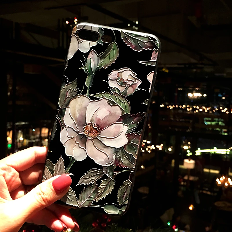 Для iPhone 6 plus 6s X 7 8 XR XS Max 11 pro SE 2020 силиконовый матовый 3D рельефный чехол для телефона