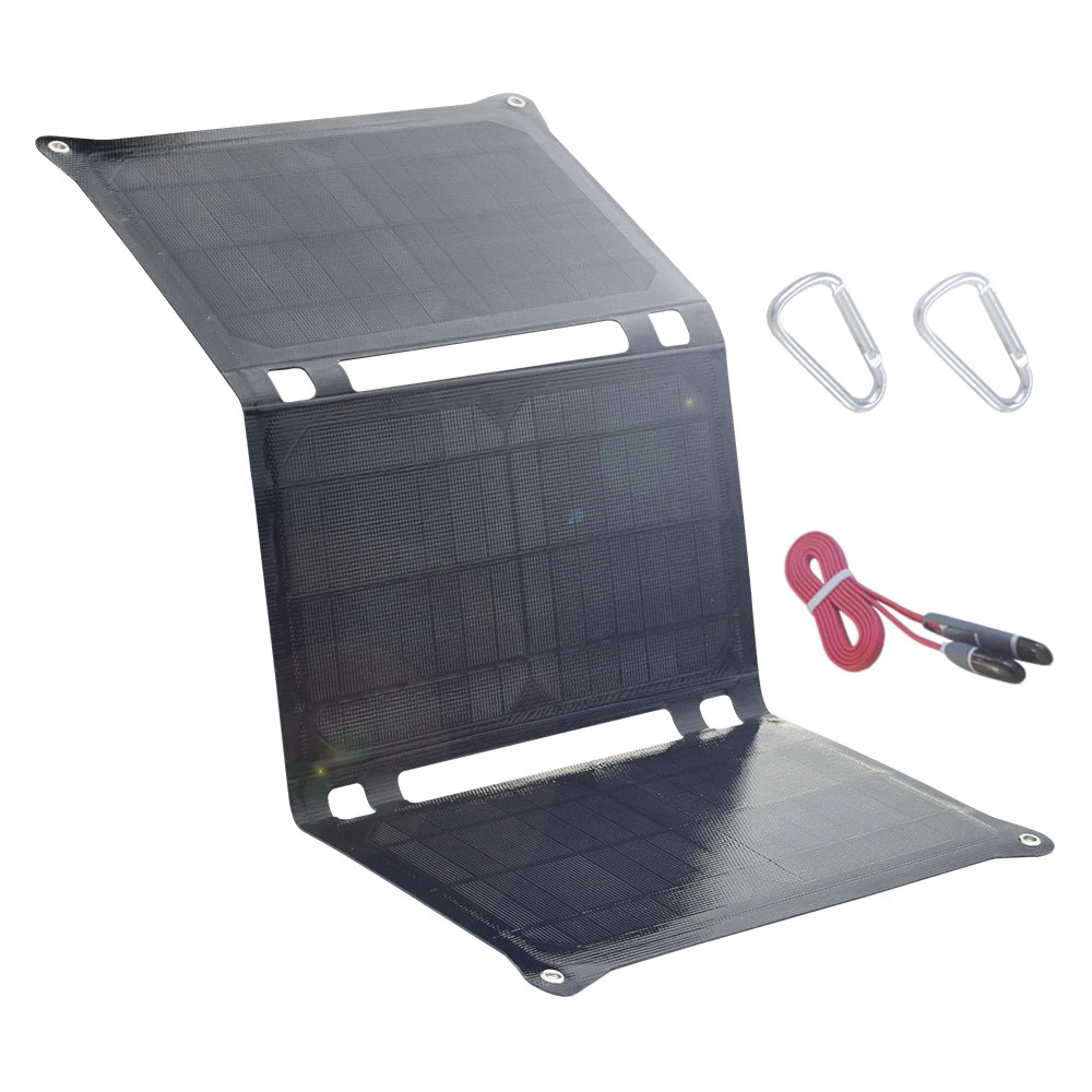 21w solar panel flexibel folable ETFE outdoor home kits portable 20w battery charger 5V usb 1A 2A 3A Tablet phone camping hiking