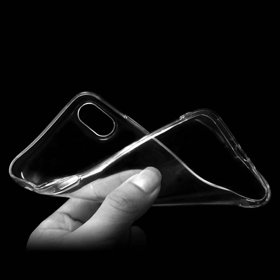 Ультратонкий Прозрачный чехол для iPhone X 8 7 Plus 6 S Чехлы мягкие из кожи TPU Xs Xr Max r 5 5S 4