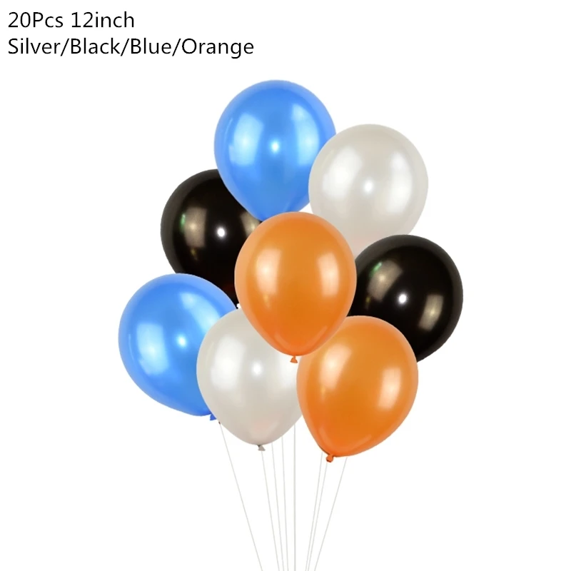20pcs mix latex ball Космическая вечеринка астронавт ракета корабль фольгированные шары Галактика/Солнечная система тематическая вечеринка Мальчик Дети День рождения украшения сувениры - Цвет: 20pcs mix latex ball