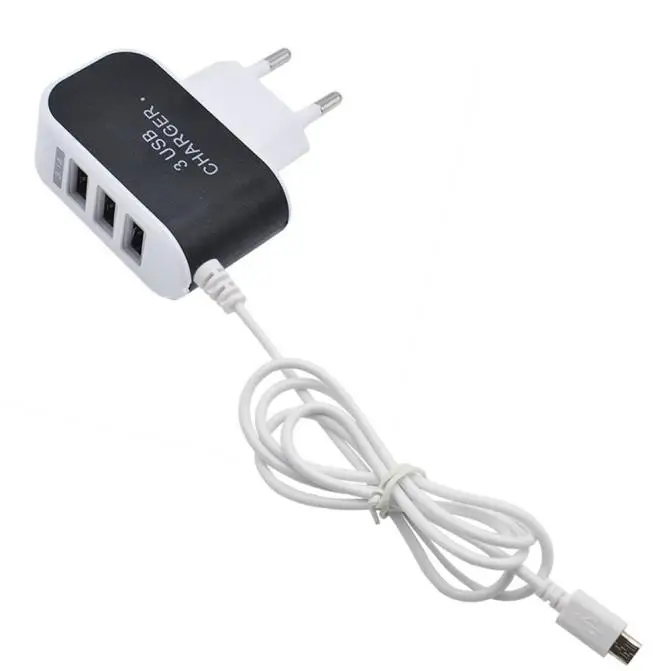 3.1A 3 в 1 USB порт настенный домашний дорожный адаптер переменного тока зарядное