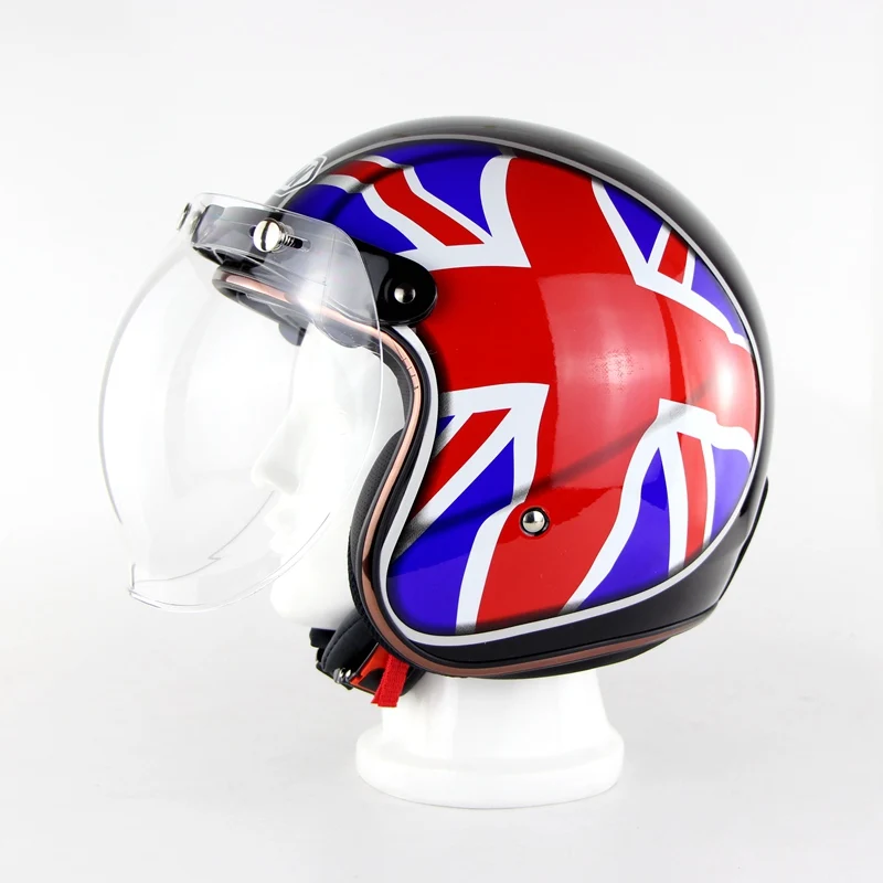 Мотоциклетные шлемы винтажный защитный козырек от солнца Ретро шлем маска мото